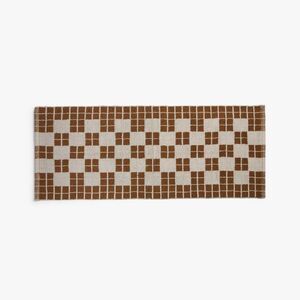 Open Box - Parachute - 1'6"x5' Cotton Tile Bath Runner Pecan - Parachute Pecan